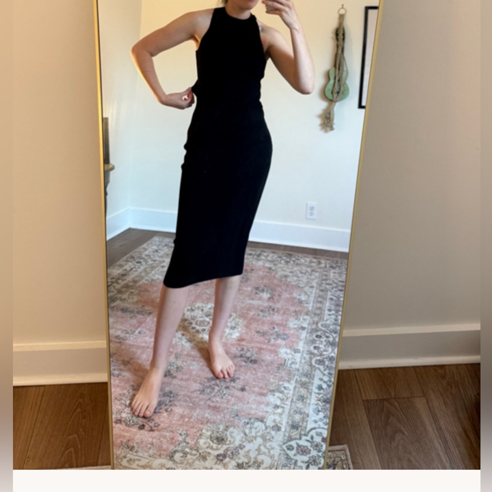 Line & Dot Black Open Back Sleeveless Dress NWOT - Picture 6 of 7